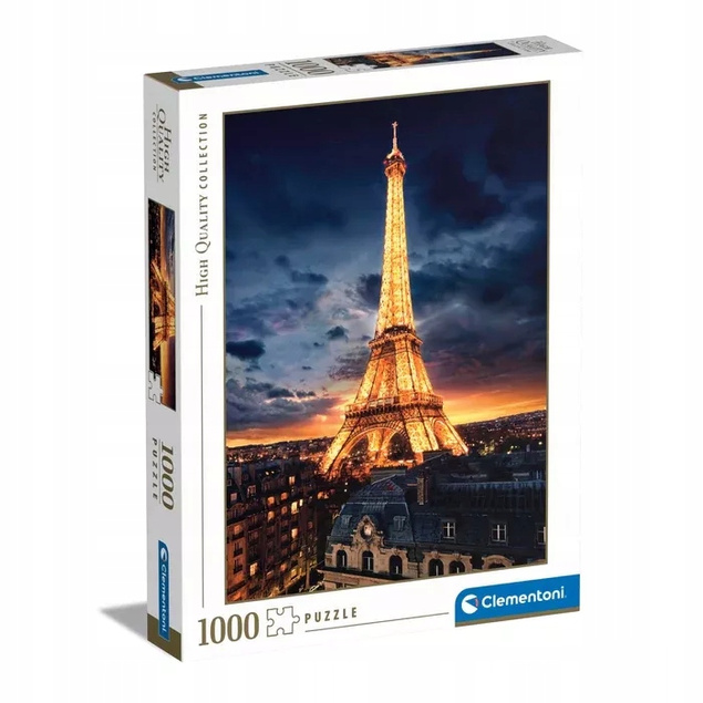 Puzzle 1000 Układanka HQ Collection WIEŻA EIFFEL Paryż 10+ Clementoni