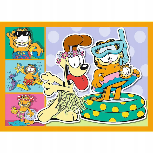 34673 TREFL PUZZLE 4w1 GARFIELD KOCHA LAZANIE