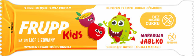 Frupp Baton liofilizowany Kids JABŁKO-MARAKUJA 9g Celiko