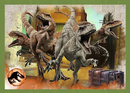 Puzzle 4w1 Układanka DINOZAURY Jurassic World Tyranozaur 4+ Trefl 34607