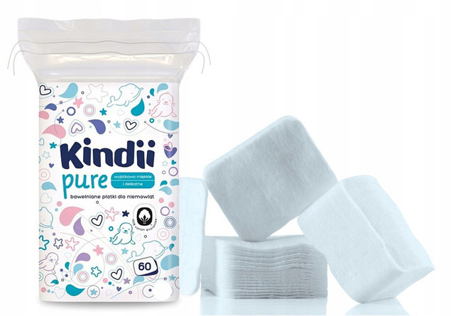 Płatki kosmetyczne bawełniane Baby Sensitive Kindii