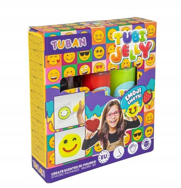 Zestaw Tubi Jelly Emotki 3 kolory TUBAN