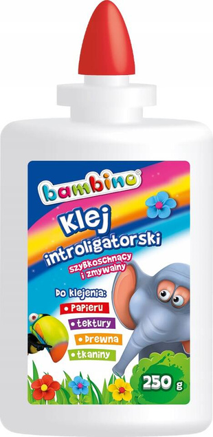 Klej Do Papieru Introligatorski Szybkoschnący Drewna Tektury 250g Bambino