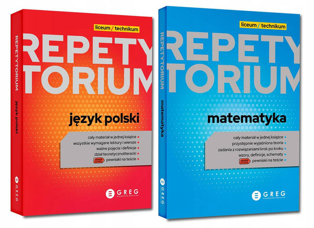 2w1 Repetytorium JĘZYK POLSKI + MATEMATYKA Greg