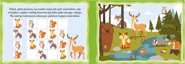 Malowanki wodne Zadanka Zwierzęta Leśne 3+ Skrzat