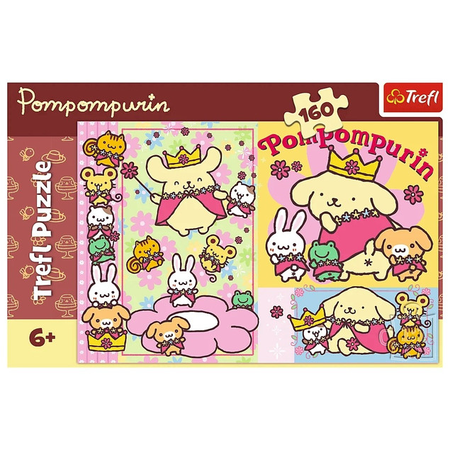 Trefl Puzzle 160 el. Sanrio, Pompompurin i najsłodszy dzień