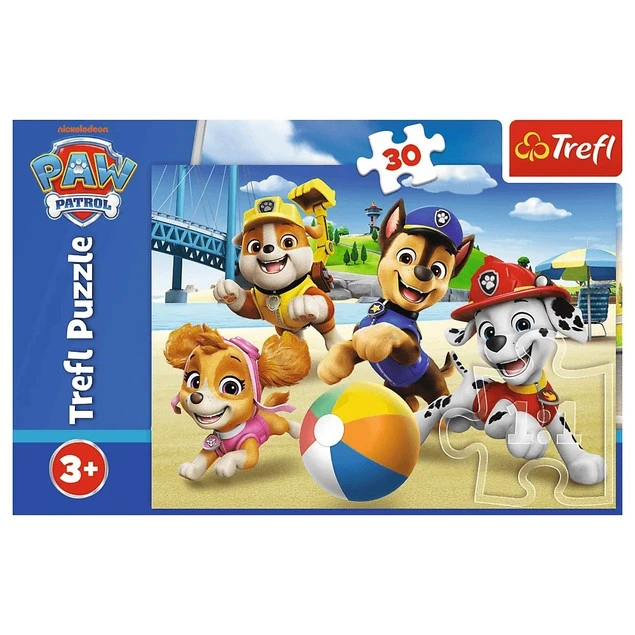 Puzzle Trefl Psi Patrol Cztery Łapy widok z bliska