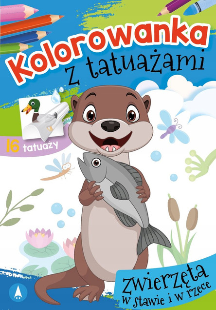 Kolorowanka Z Tatuażami Zwierzęta W Stawie i W Rzece 3+ Skrzat