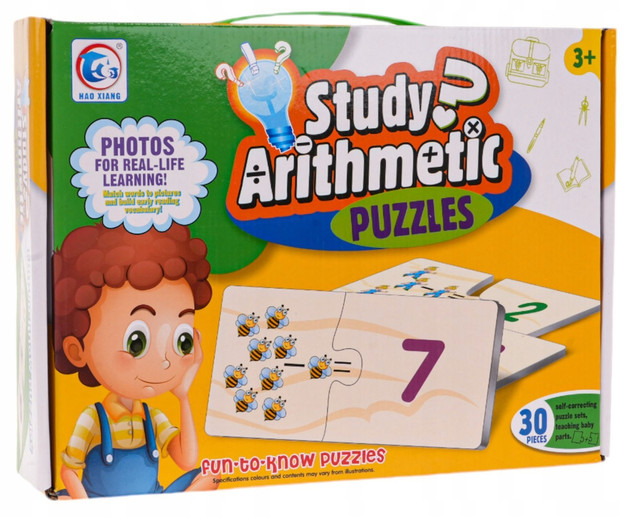 Puzlino Raz, Dwa, Trzy... Gra Edukacyjna Puzzle Układanka 2+ Granna 4137
