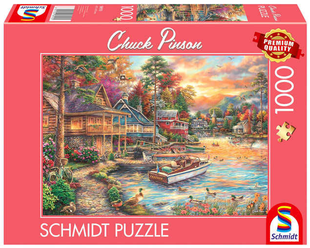 Puzzle 1000 el. Schmidt Spiele Domek na wakacje Chuck Pinson Premium Quality