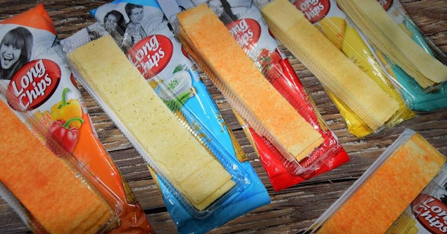Long Chips Mega Zestaw 5x75g - 5 Smaków, 19 cm