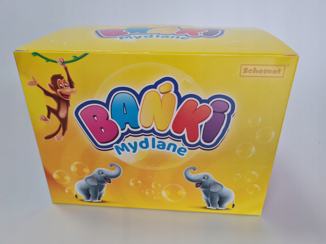 Bańki Mydlane Schemat Tradycyjne Wielokolorowe 60 ml
