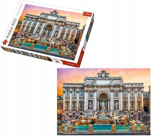 PUZZLE 500el Fontanna di Trevi Rzym TREFL 37292