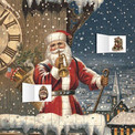 Snowy Santa Claus advent calendar (with stickers) Praca zbiorowa