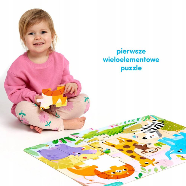 CzuCzu Dzikie puzzle Sawanna 24 elementów 2+