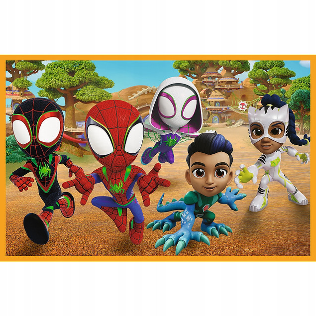 Trefl Puzzle 2x24el. - Spidey i dinozaury