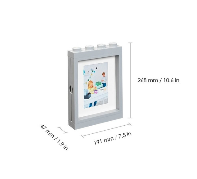 LEGO Ramka na Zdjęcia Czarna 19x27 cm z Passe-Partout
