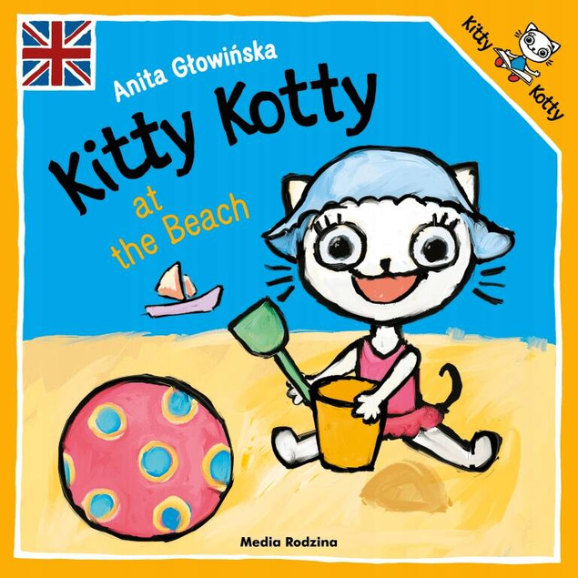 KICIA KOCIA AT THE BEACH PO ANGIELSKU KITTY KOTTY