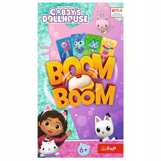 Boom Boom KOCI DOMEK GABI Gra Planszowa Rodzinna 6+ Trefl 02548