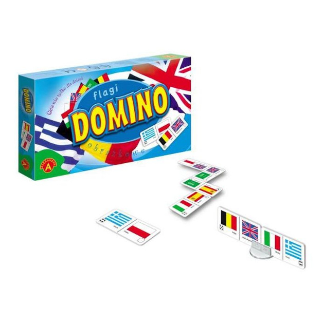 ALEXANDER, ZABAWKA EDUKACYJNA, DOMINO - FLAGI