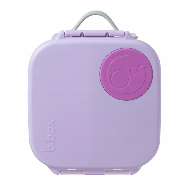 B.box Zestaw: Butelka Tritanowa 450ml ze Słomką + Mini Lunchbox Sugar Plum