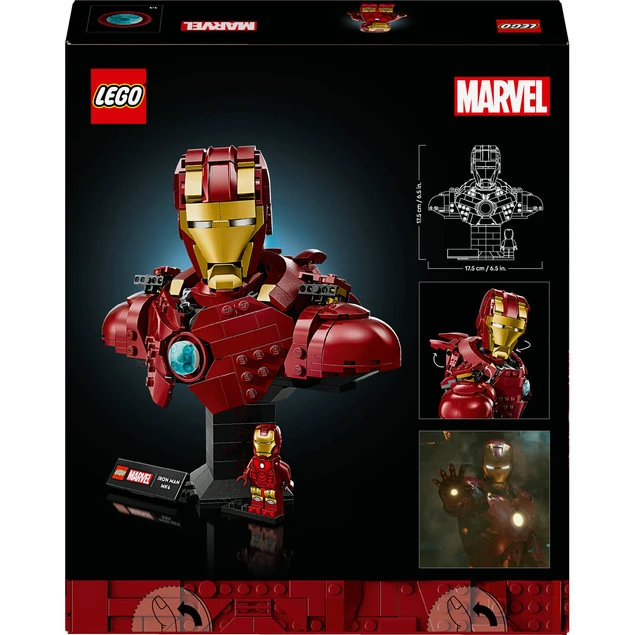 LEGO 76327 Marvel Super Heroes Popiersie Iron Mana MK4_5