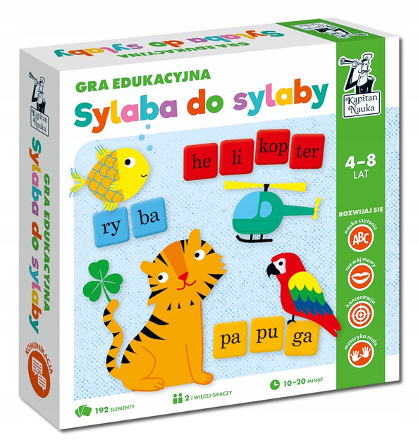 Gra edukacyjna SYLABA DO SYLABY Kapitan Nauka 