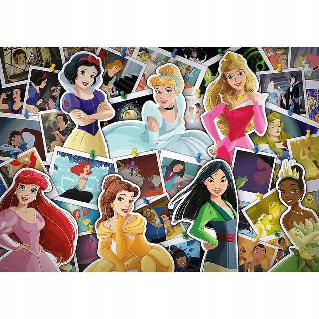 Puzzle 1000 Disney KSIĘŻNICZKI DISNEYA Śnieżka Bella Ariel Mulan Trefl