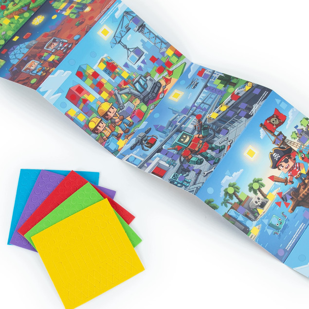 Mozaikowe Obrazki Kolory i Kształty Game Kidea MOKKGKA