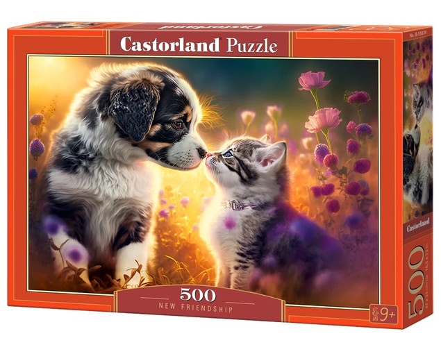 Puzzle 500 Zwierzęta i Kwiaty 9+ Castorland