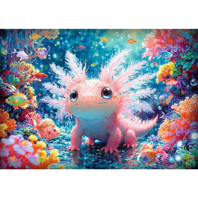 Puzzle Trefl 500 elementów Aksolotl
