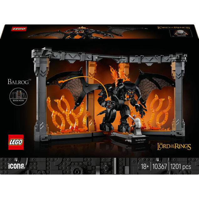 LEGO Icons Władca Pierścieni: Book Nook z Balrogiem 10367