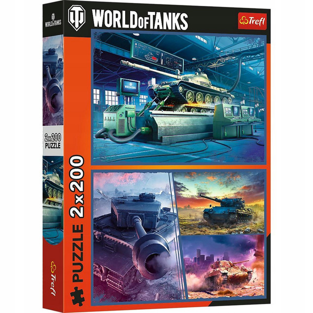 Trefl Puzzle 2x200 el. Pancerna Misja World of Tanks Czołgi WOT