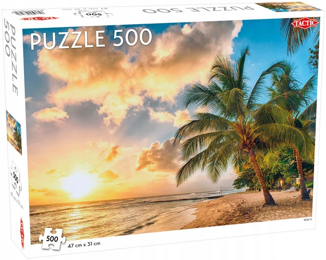 Puzzle Tactic 500 elementów Plaża - Widok ogólny