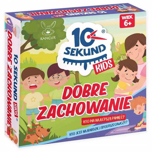Gra planszowa 10 sekund Kids. Dobre zachowanie 6+ Kangur