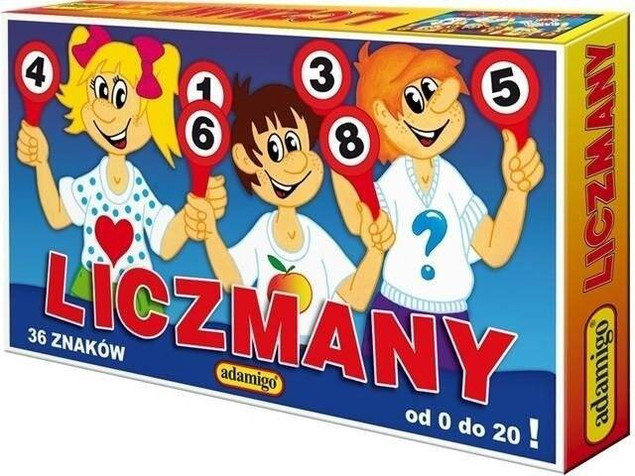 Gra Edukacyjna Liczmany – Nauka Cyferek 0–20 Układanka 5+ Adamigo