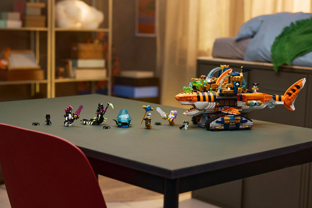 LEGO DreamZzz Rekinoczołg Tygrysi 71469 | Transformacja 2w1 Statek Piracki 1548 el.