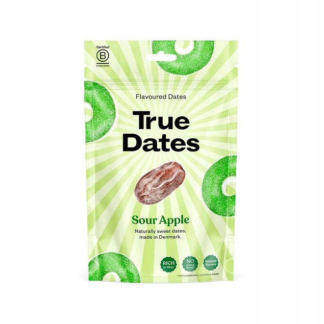 Daktyle True Dates o smaku kwaśnego jabłka całe 100 g
