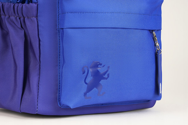 Plecak Szkolny Oxford Gradient Niebieski 25l Wielokomorowy z Organizerem