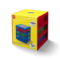 LEGO Regał-Sorter Klocków z 3 Szufladami i Płytką Konstrukcyjną Czerwony