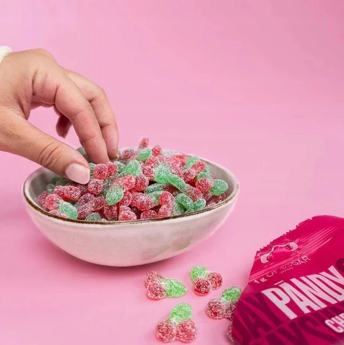 PANDY Cherry Żelki Wiśniowe Bez Cukru 50g