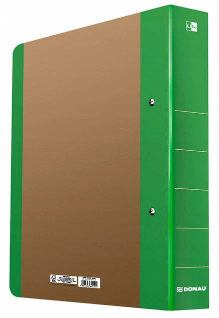 Segregator ringowy DONAU Life A4 zielony