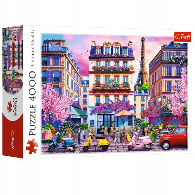 Trefl Puzzle 4000 el. Wiosna w Paryżu – Duże Puzzle Krajobrazowe