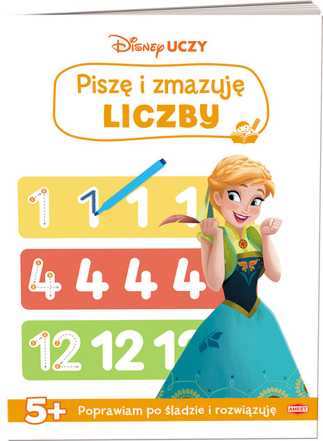 Disney uczy. Piszę i zmazuję liczby. Nauka pisania cyfr
