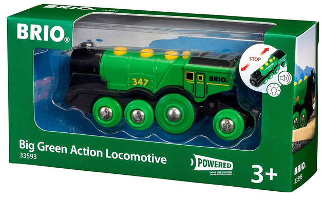 Brio Kolejka Klasyczna zielona lokomotywa 33593