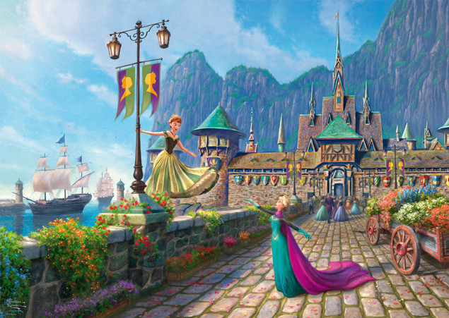 Puzzle Schmidt 1000 el. Thomas Kinkade Kraina Lodu Disney PQ