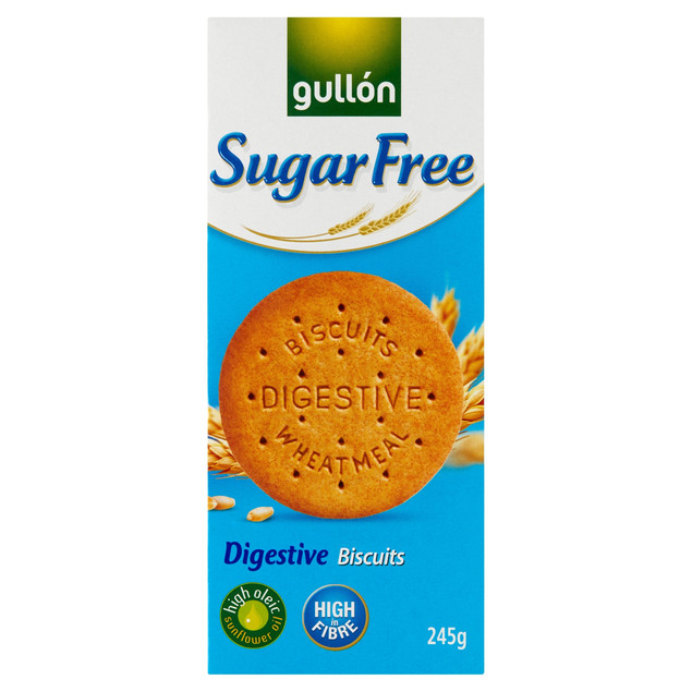 Gullon Ciastka Digestive Bez Cukru Pełnoziarniste 245g