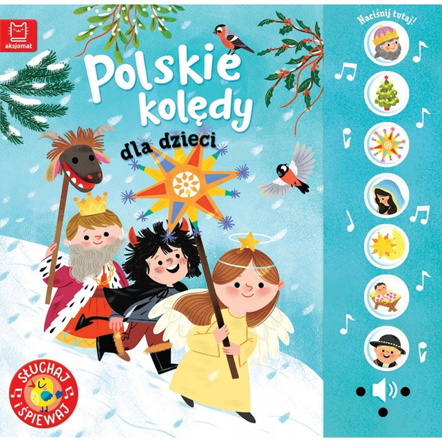 Polskie KOLĘDY DLA DZIECI Słuchaj i Śpiewaj Podgórska 0+ Aksjomat 3757