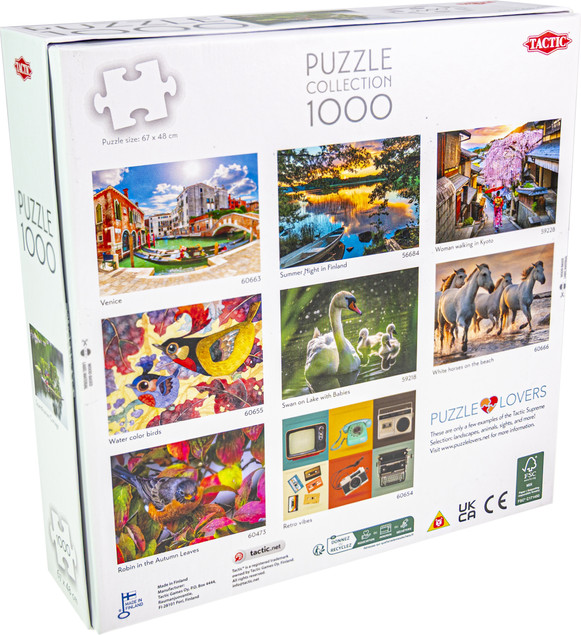 Puzzle Tactic 1000 elementów Scandinavian Cottage | Relaksujący Krajobraz