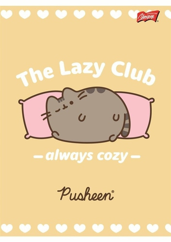 Zeszyt A5 32 Kartki Linkia podwójna Kolor w Trzylinie Kotek Pusheen